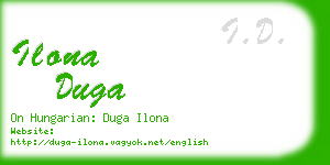 ilona duga business card